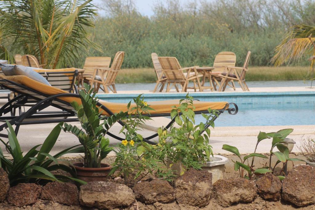 Lampsar Lodge Ndiongo Eksteriør bilde